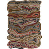 Gypsy Hand Tufted Wool Abstract Area Rug