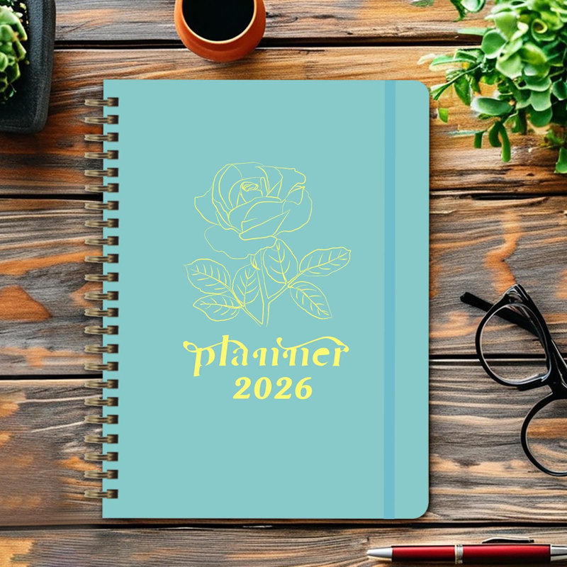 un cahier 2026 English, Green
