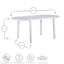Oval Outdoor Dining Table With Umbrella Hole , 180cm W 90cm D-70257741