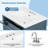24" Modern Freestanding Single Bathroom Vanity with Ceramic Sink, 3 Soft-Close Drawers, Storage Rack, Solid Wood Legs, One Package-1715908091