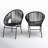 Wicker Outdoor Faux Rattan Acapulco Weave Lounge Chairs-491609102