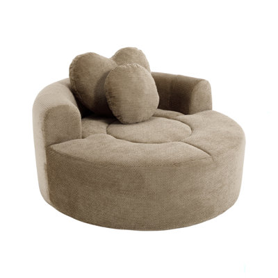 Canapé-lit convertible avec tissu gaufré, coussin en mousse à mémoire de forme, coussin en forme de cœur et coussin de dossier amovible, canapé-lit sans assemblage pour le bureau d'un salon