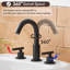 Robinet pour salle de bain à poignée double-107545227