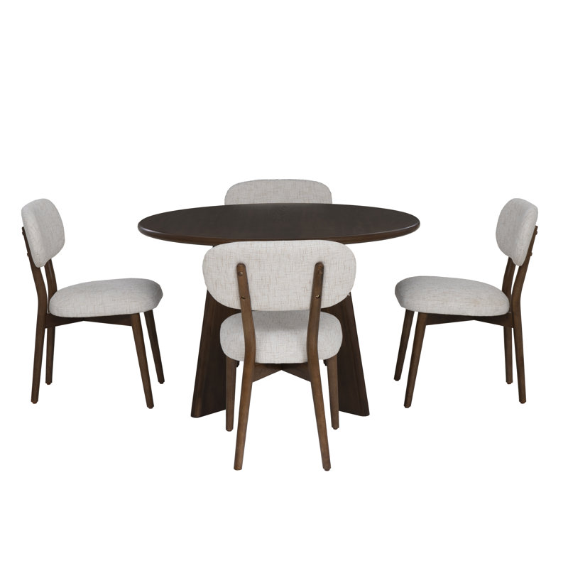 Cloyse Brown 5pc Dining Set