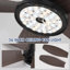 Ventilateur de plafond encastré 36/42/48 po à profil bas avec éclairage et télécommande-647977737-647977736