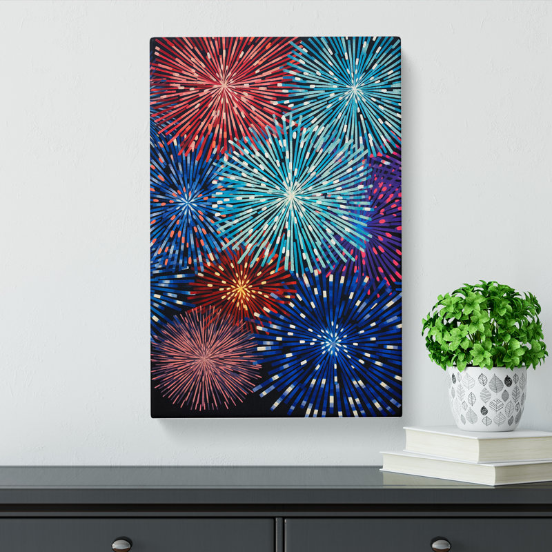 Fireworks - Wrapped Canvas, 50cm H x 35cm W x 3cm D
