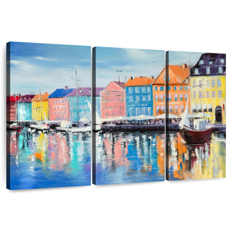 Sébbie Cafes By Copenhagen Canal, H 42 po x l 65 po