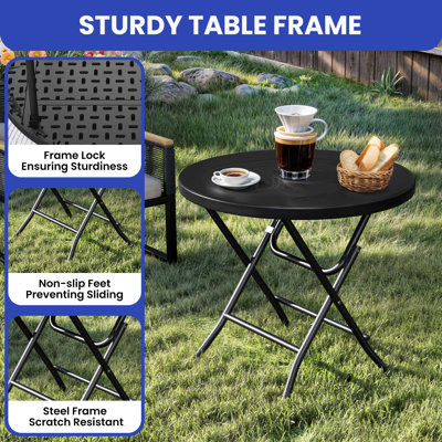 Dandry 32'' Round Folding Table