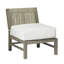 Club Teak Sectional Slipper Chair-83260246-83260248-83260262