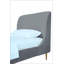 Lit simple en velours Heather