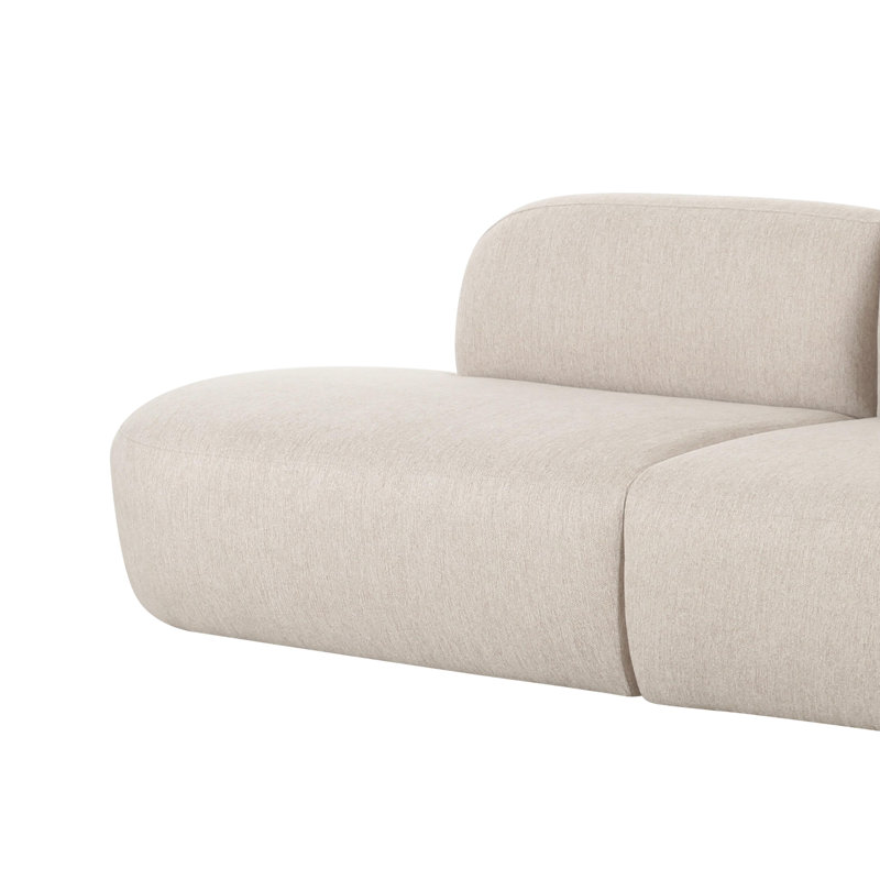 Canapé en lin beige Tov Furniture Broohah, Mélange de lin beige