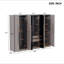 Rangement à 6 portes pour garde-robe en bois pour chambre à coucher, avec 2 tiroirs à l'intérieur