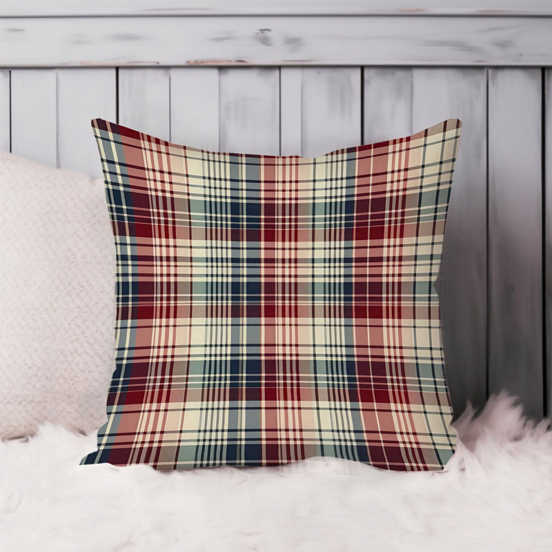 Retro Plaid Pattern  I, 16"H x 16"W