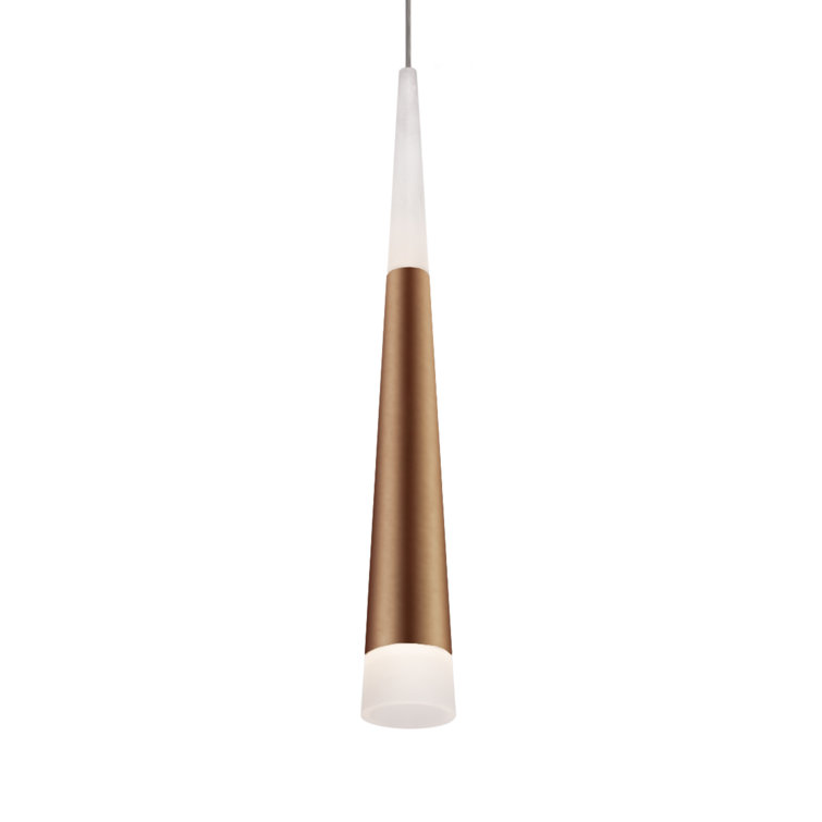 Ultra Single Light Acrylic Steel Dimmable LED Pendant