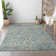 Premium Machine Washable Alliah AMF95 Peacock Rug