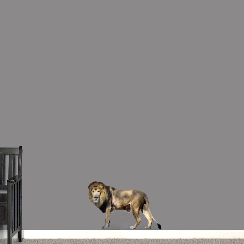 Décalcomanie murale lion real life, 16 po x 24 po