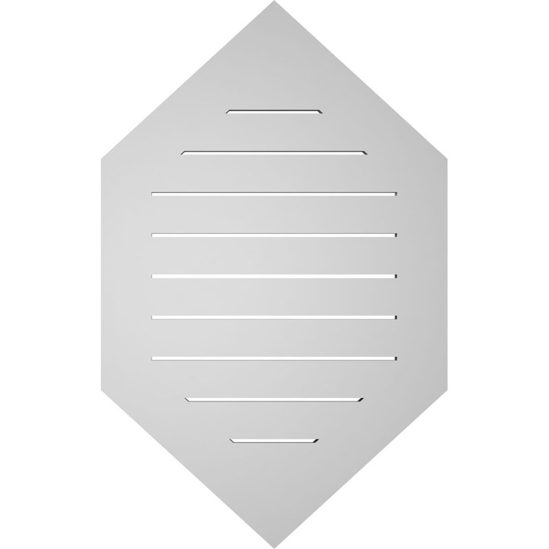 Bouche verticale verticale à hauteur réglable 11/12 po, H 38 po x l 24 po x P 1 po