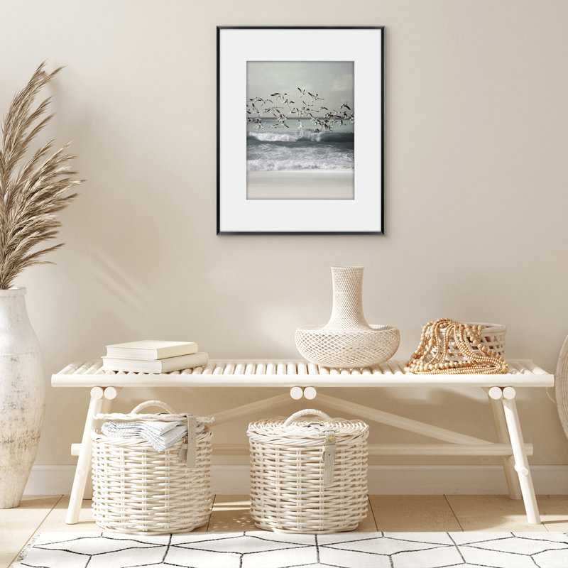 Aluminum Picture Frame With Mat, 16" x 20", Black