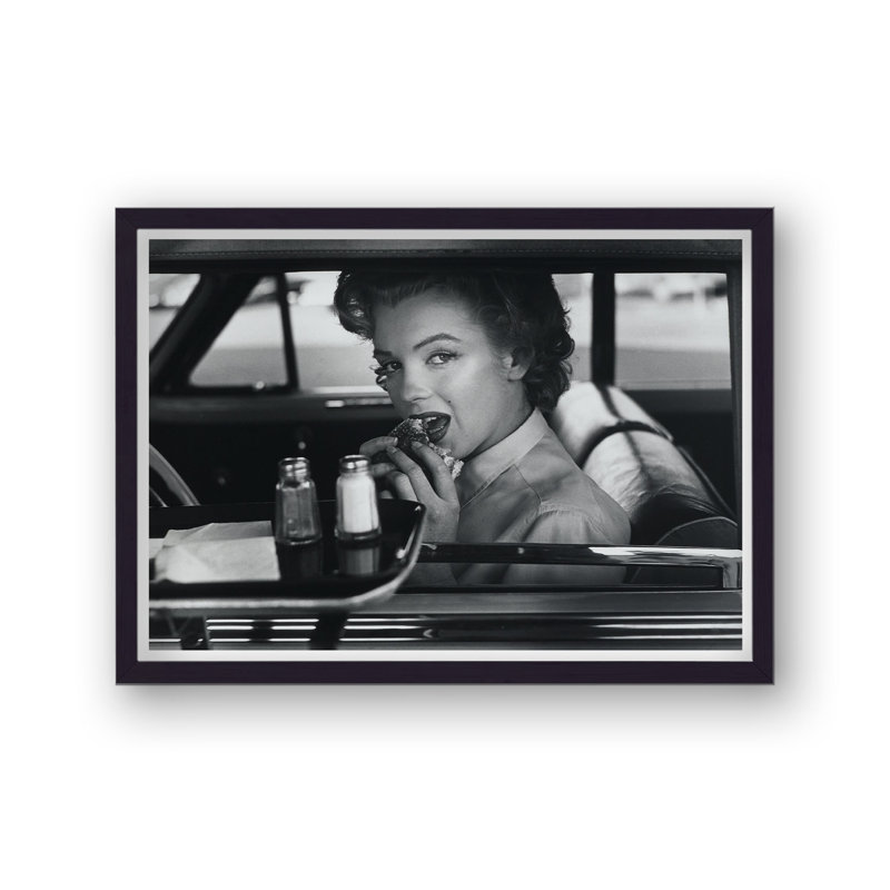 Marilyn Monroe At Drive Thru - Single Picture Frame Print