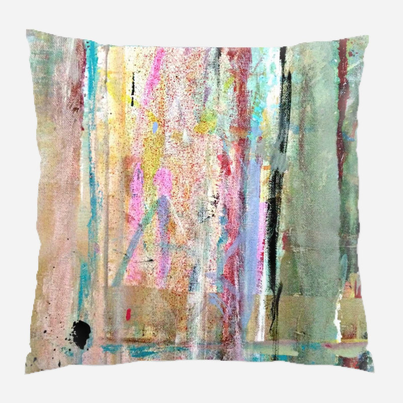 Coussin décoratif à motif abstrait