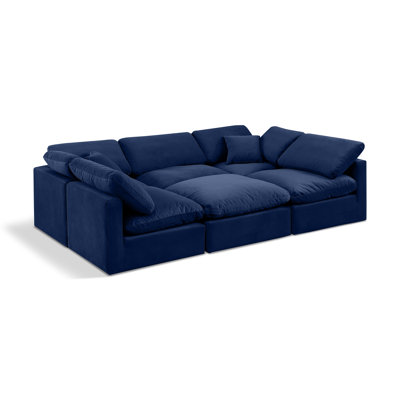 Itala Velvet U-Shaped Sectional Reversible