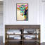 «Colorful Glam Cow», reproduction de peinture acrylique sur toile tendue-25390350-66975003