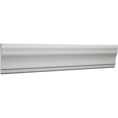 2 1/4 in. H x 5/8 in. P x 84 in. L, TrueCraft PVC Colonial Casing Moulding, White