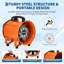 Ventilateur soufflant 8 po avec tuyau flexible 16,4 pi EliteEdge