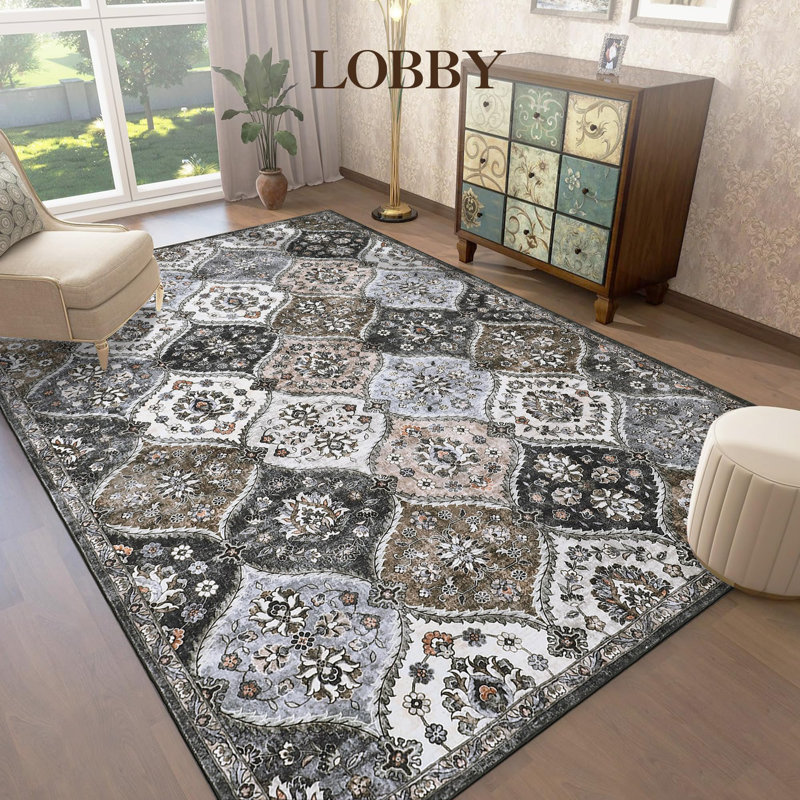 Machine Tufted Area Rug, Brown, Rectangle 160 x 230 cm