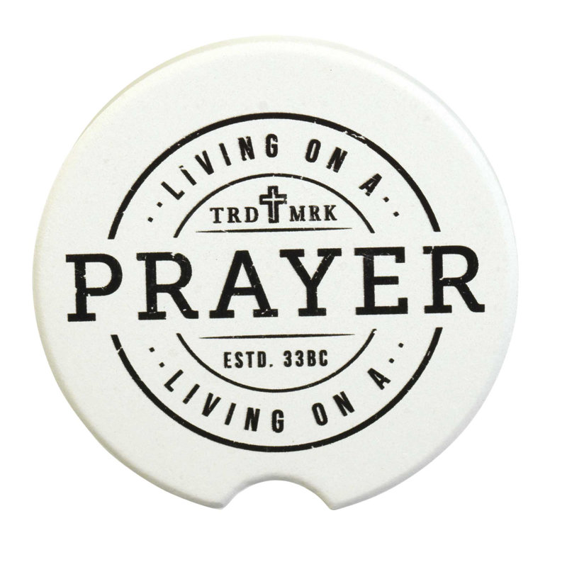 Ceramic Round 2 Piece Car Coaster Set