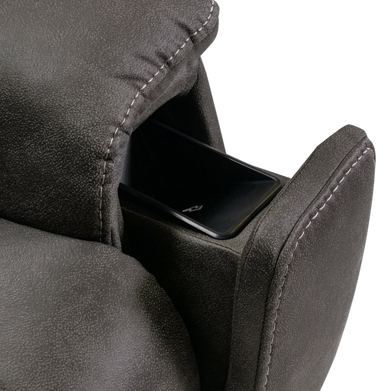 Fauteuil inclinable Valencia Campania | Tissu de qualité supérieure durable, souple et souple de qualité supérieure, fauteuil inclinable électrique, soutien lombaire électrique, appui-tête électrique, charge sans fil, éclairage à DEL (siège uni