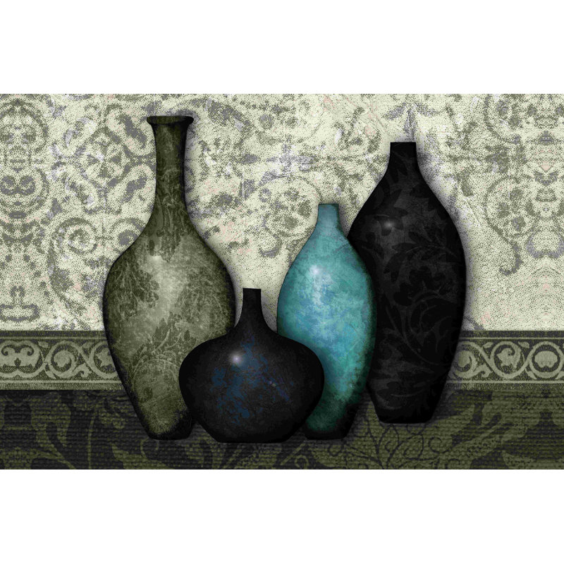 Vase «Gray», impression sur toile tendue, H 8 po x l 12 po