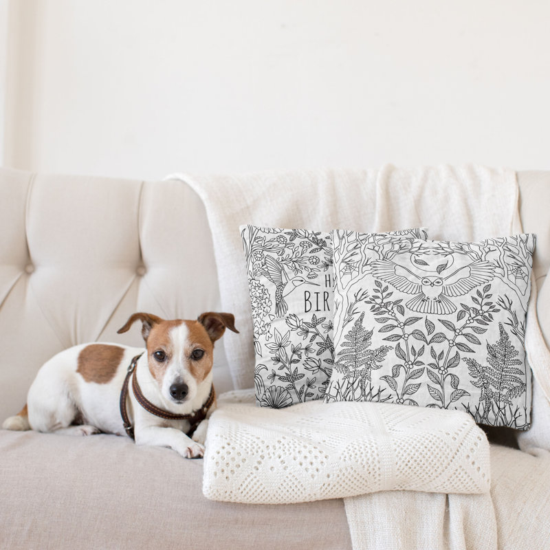 Housse de coussin à motif, 16" x 16"
