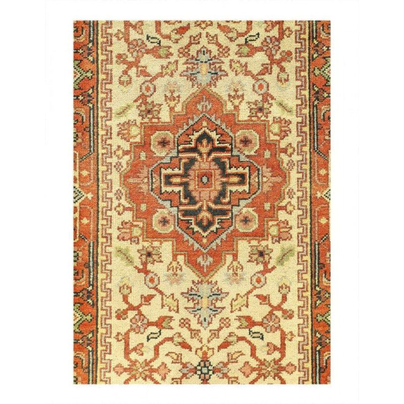 Oriental Area Rug in Ivory