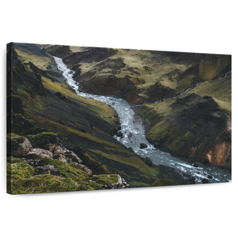 Alvord Iceland River, 30" H x 45" W