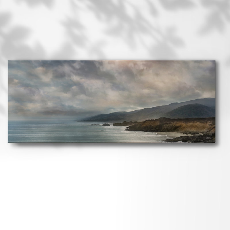 Mer apaisante sur toile, H 20 po x l 50 po x P 1,5 po