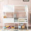 Lit mezzanine simple bas en blanc