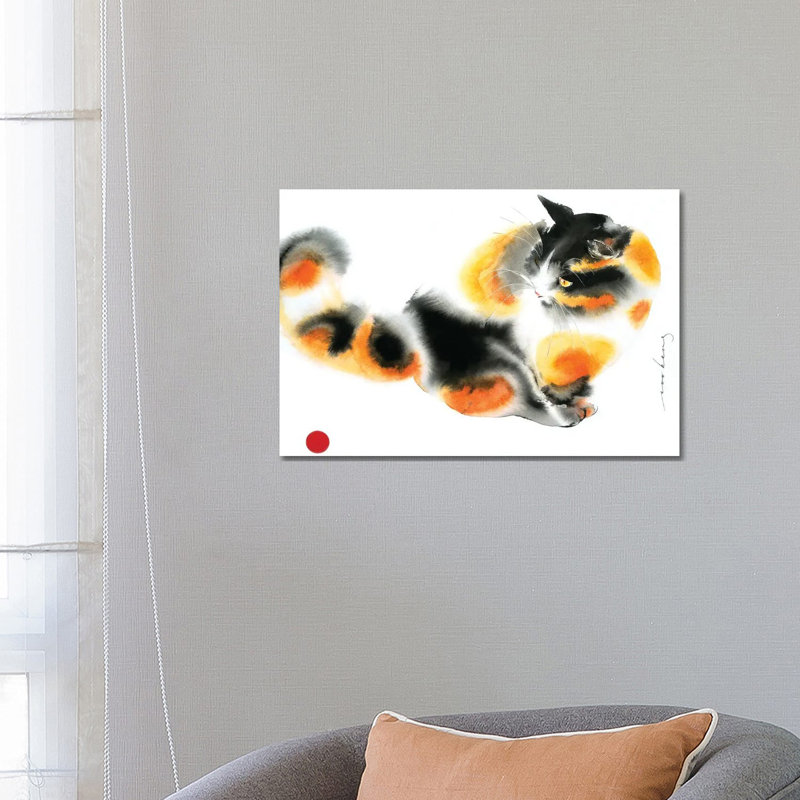 Gingery Cat by Soo Beng Lim - Wrapped Canvas Print, 45.72cm H x 66.04cm W x 1.905cm D
