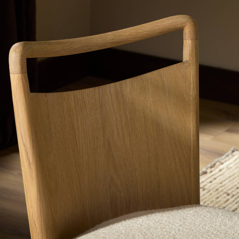 Jessen Dining Chair-Gibson Black, Polyester Blend; Linen, Charter Oatmeal