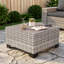 Ensemble modulaire de patio en osier 7 pièces avec table de foyer et ensemble de conversation extérieur rembourré en PEHD 7 pièces-115485503