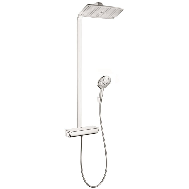 RAINSHOWER SYSTEM 400  Shower panel Wall-mounted thermostatic shower panel  with diverter By Grohe