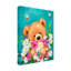 Art sur toile «bolologia», ours avec fleurs 4-104292110