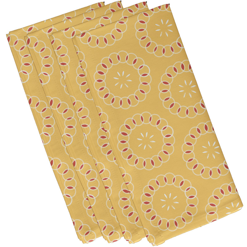 Serviette 22 po Chatou, L 18 po x L 18 po, Jaune