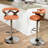 Betuel Swivel Upholstered Adjustable Height Counter Stool with Metal Frame-81514670