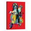 Couple On Scooter - Wrapped Canvas Print-777731760
