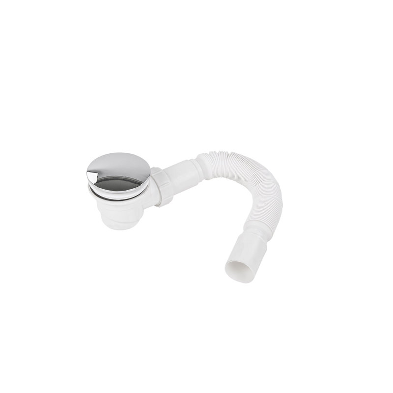 Alleyne Acrylic Shower Tray - White, 7cm H x 90cm W x 90cm D
