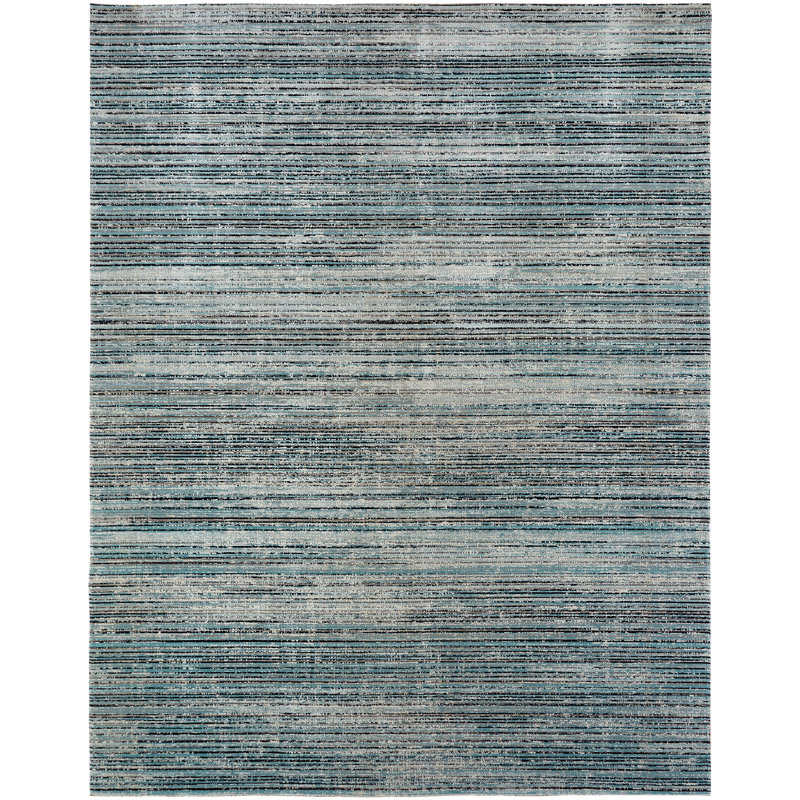 Bump Area Rug in Blue/Light Gray, Rectangle 7'9" x 9'9"