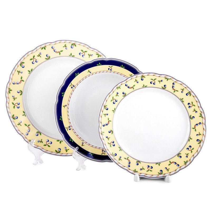 Assiette à dessert / salade en porcelaine de 8,27 po Henrietta Carlsbad