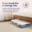 Contenant de rangement en plastique empilable Homz-106886844-106886843