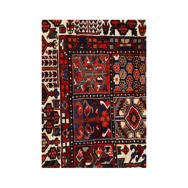Fine Hand knotted Persian Vintage Bakhtiari 10'4'' X 12'9''